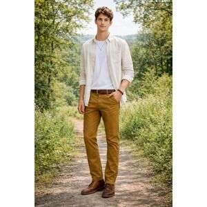 Taylor Stitch Pants 28 Brown Tan Slim Chino Khaki Organic Cotton Huckberry NEW